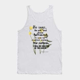 Psalms 46:10 Famous Bible Verse. Tank Top